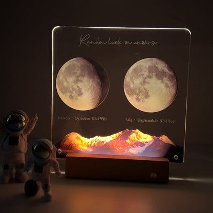 50%OFF🌔Custom Birth Moon Handwritable Lamp With Same Wallpaper