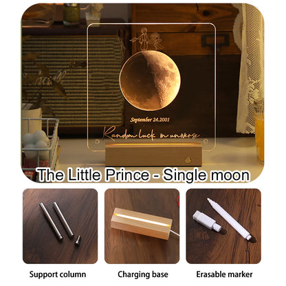 50%OFF🌔Custom Birth Moon Handwritable Lamp With Same Wallpaper